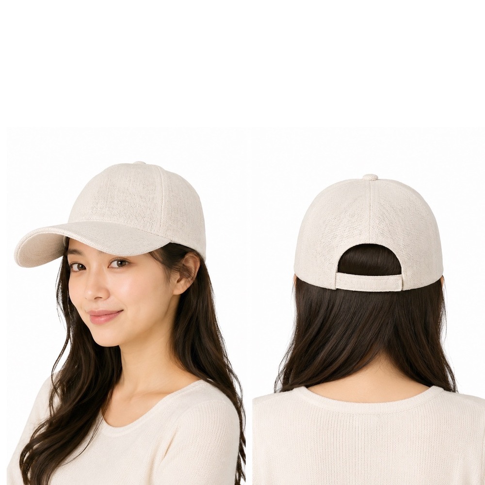 Zara Cream Textured Woven Baseball Cap Hat Adjustable S-M Resortwear Chic 105-01